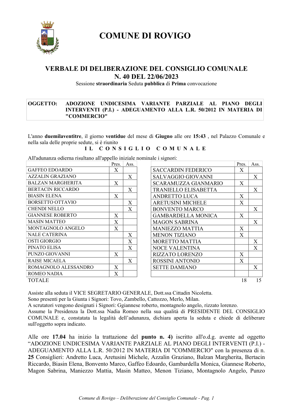 Pagina 1 del documento