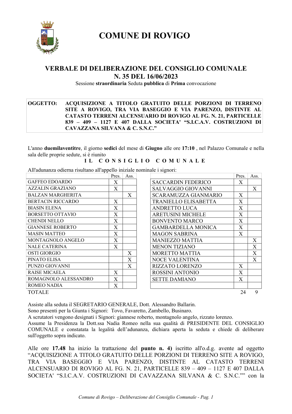 Pagina 1 del documento