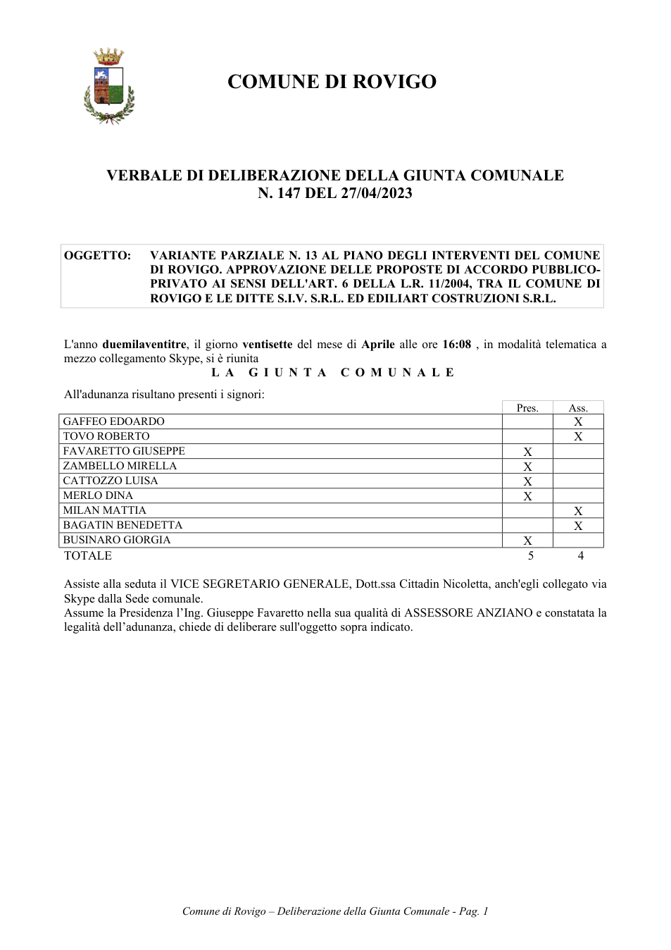 Pagina 1 del documento