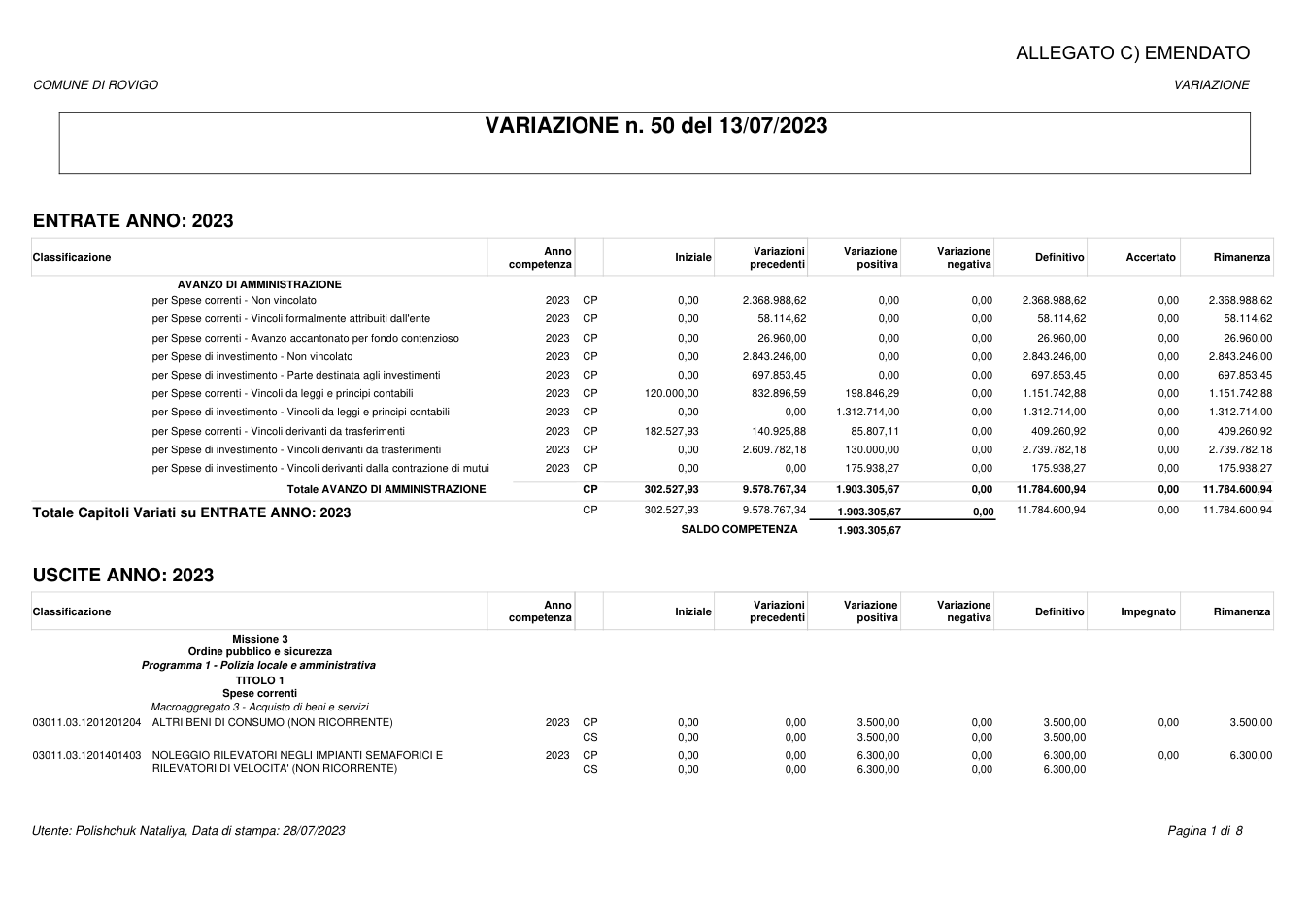 Pagina 1 del documento