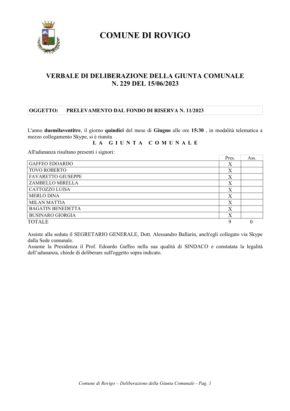 Pagina 1 del documento