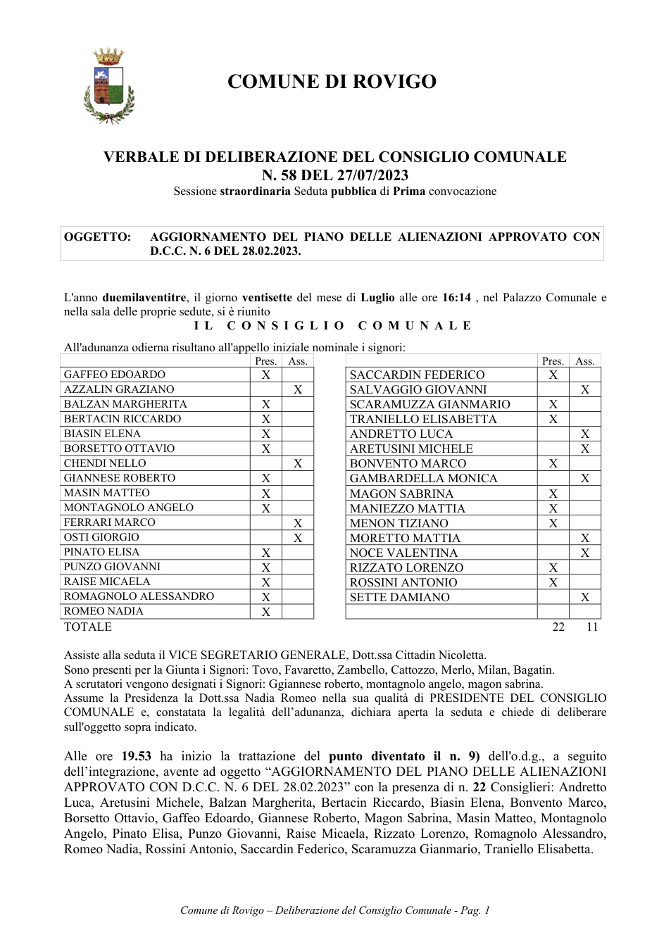 Pagina 1 del documento