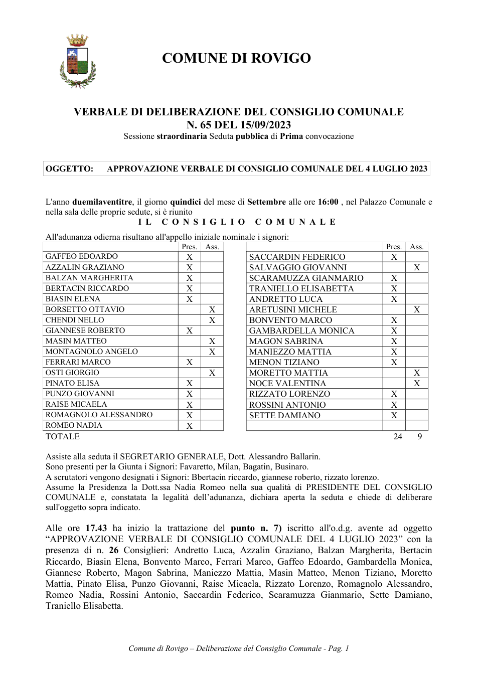 Pagina 1 del documento