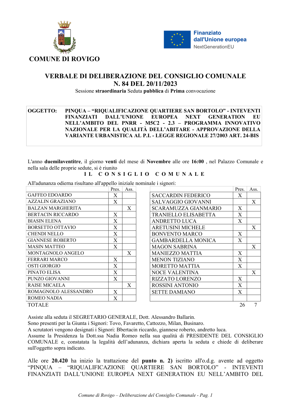 Pagina 1 del documento