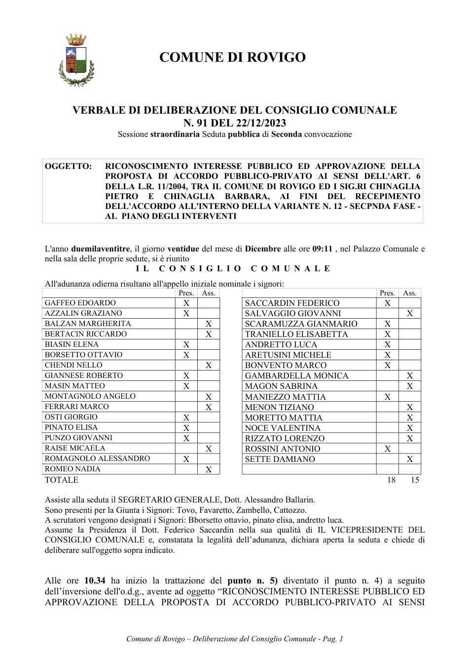 Pagina 1 del documento