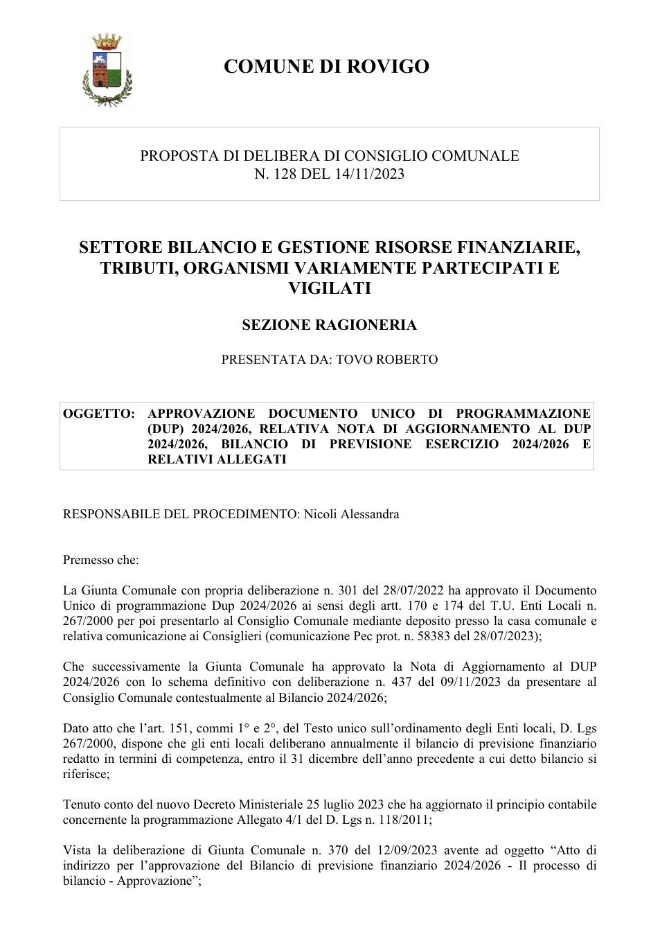 Pagina 1 del documento