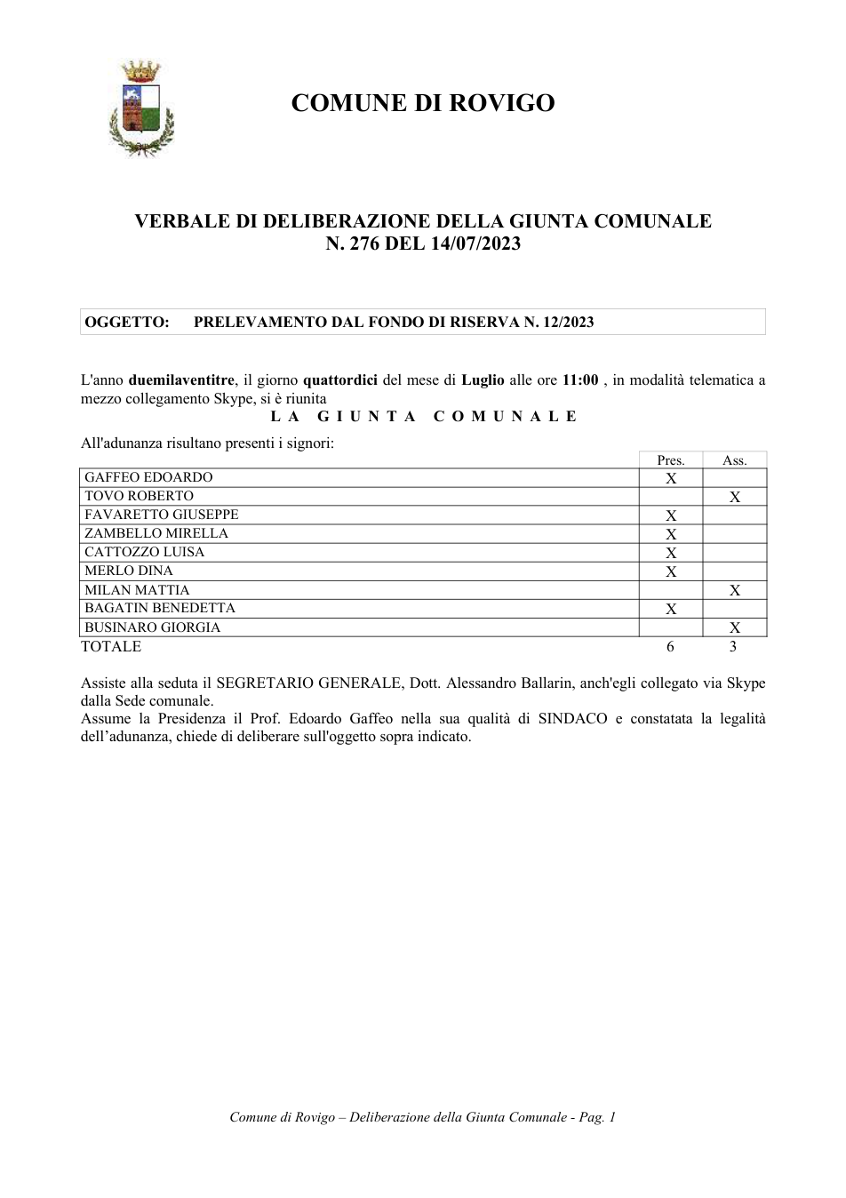 Pagina 1 del documento
