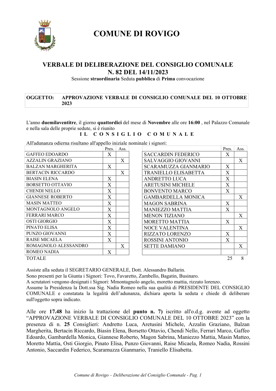 Pagina 1 del documento