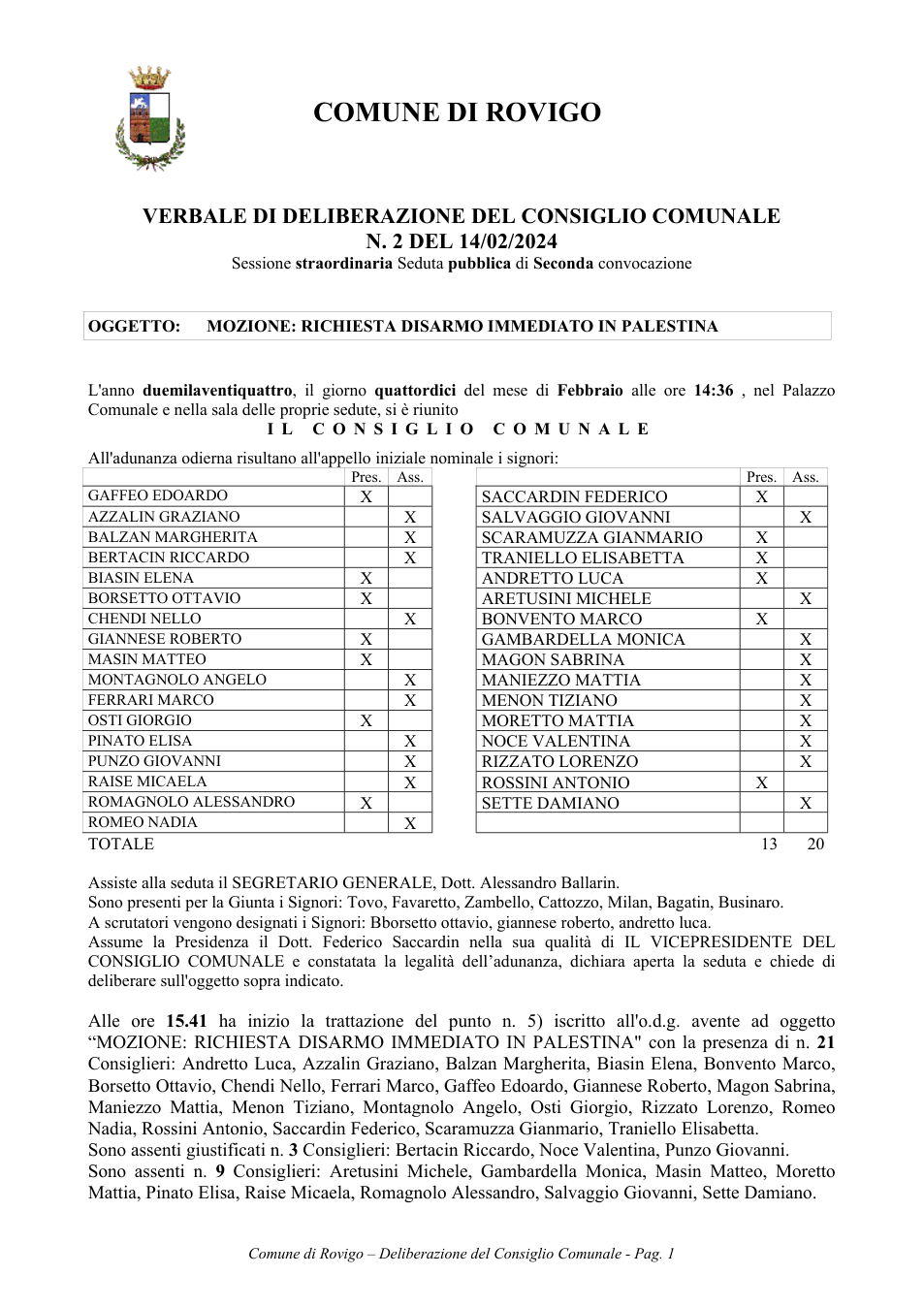 Pagina 1 del documento