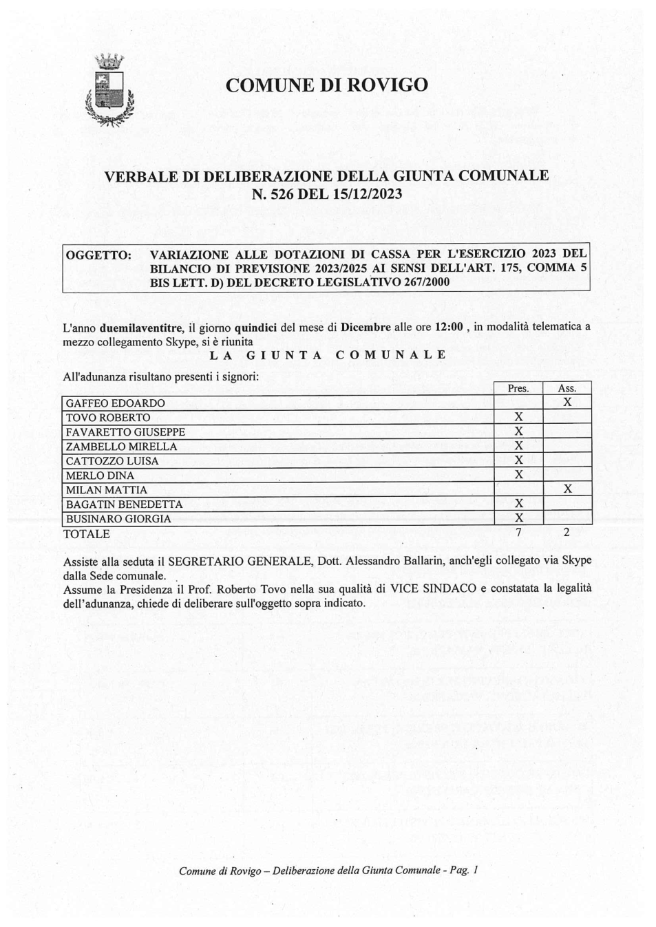 Pagina 1 del documento