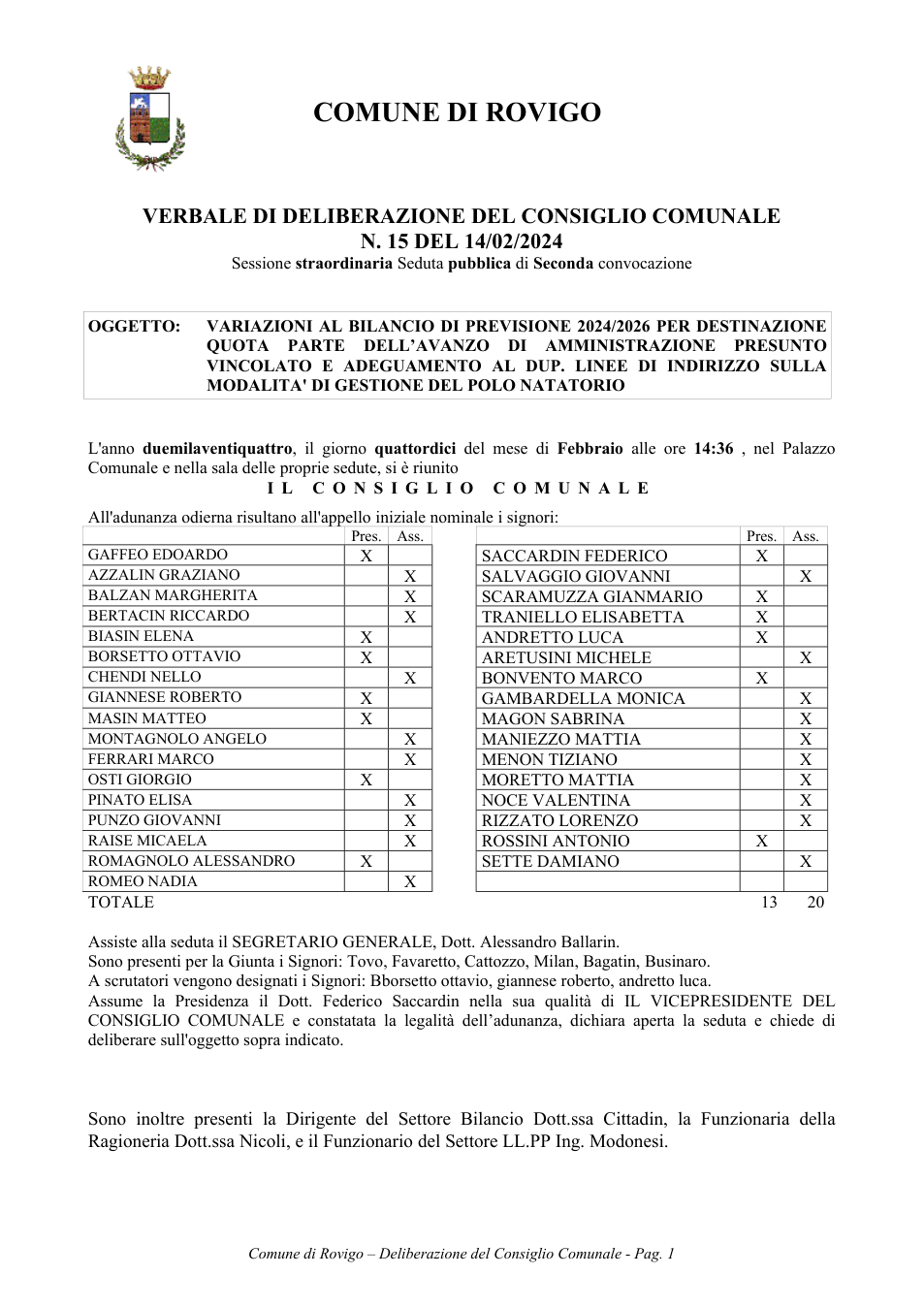 Pagina 1 del documento