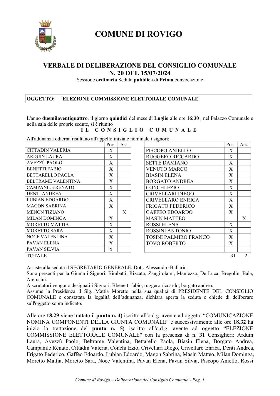 Pagina 1 del documento
