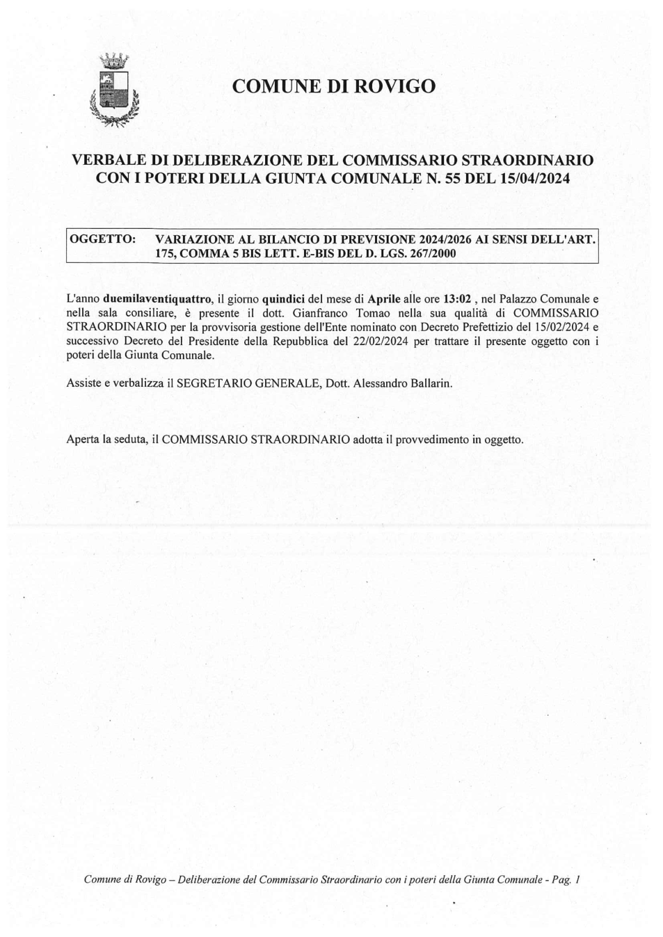Pagina 1 del documento