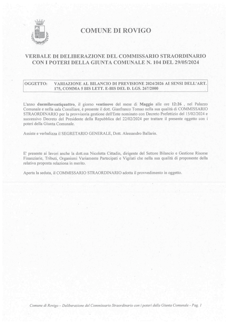 Pagina 1 del documento