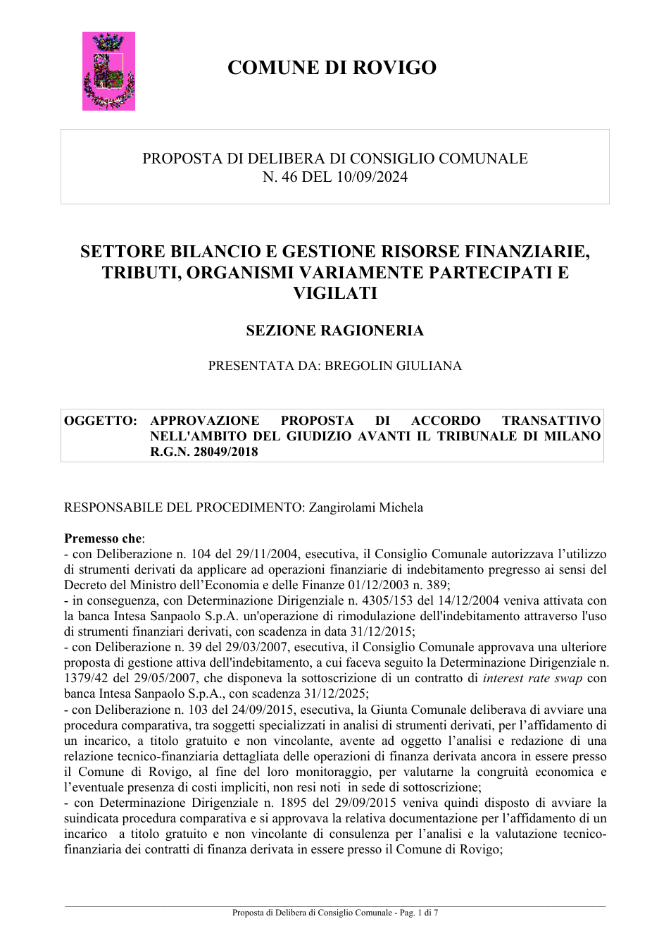Pagina 1 del documento