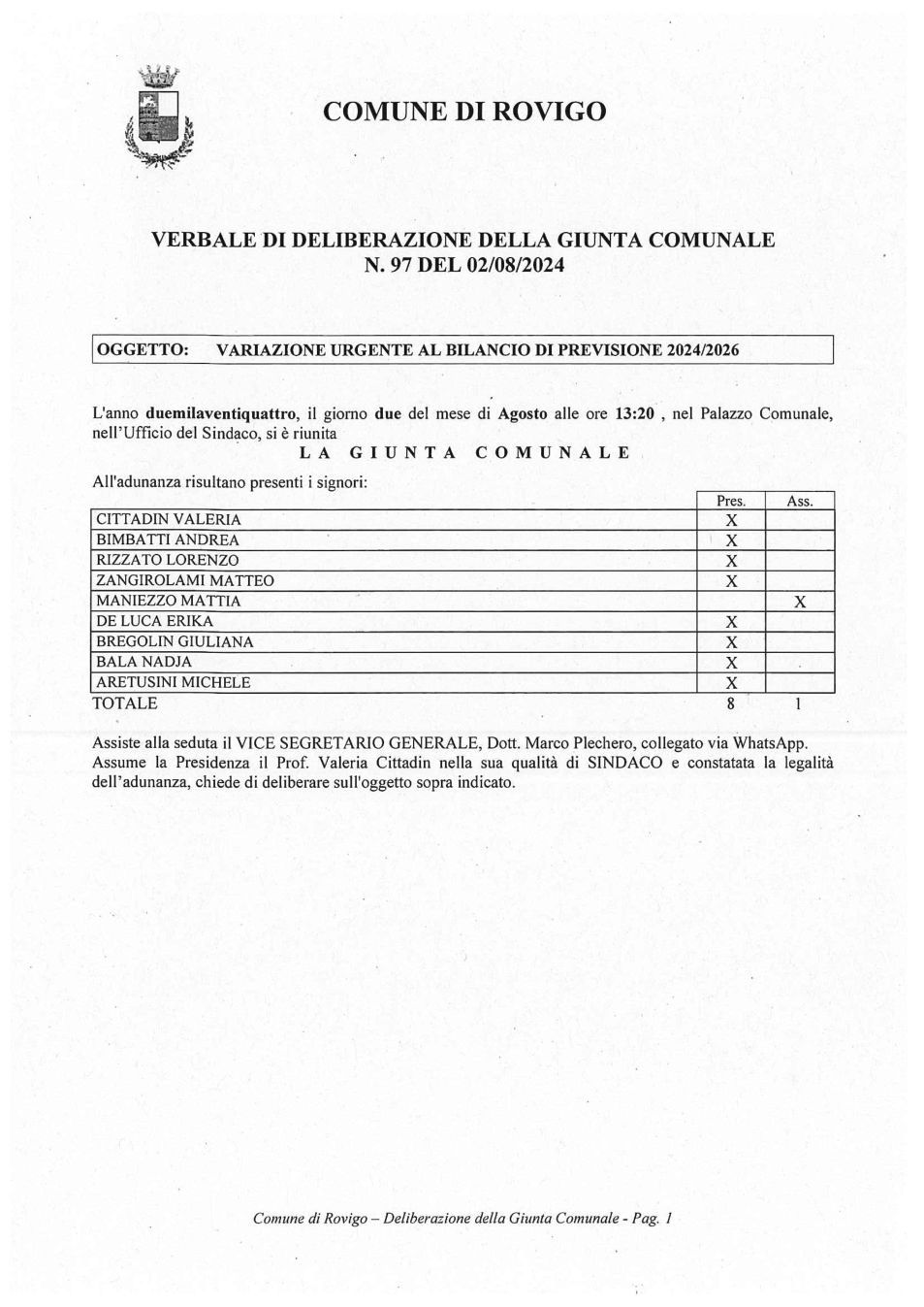 Pagina 1 del documento