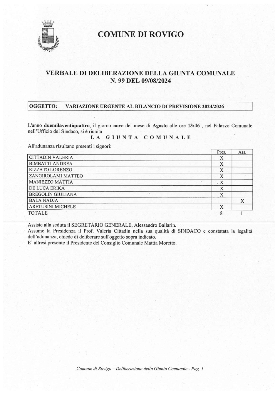 Pagina 1 del documento