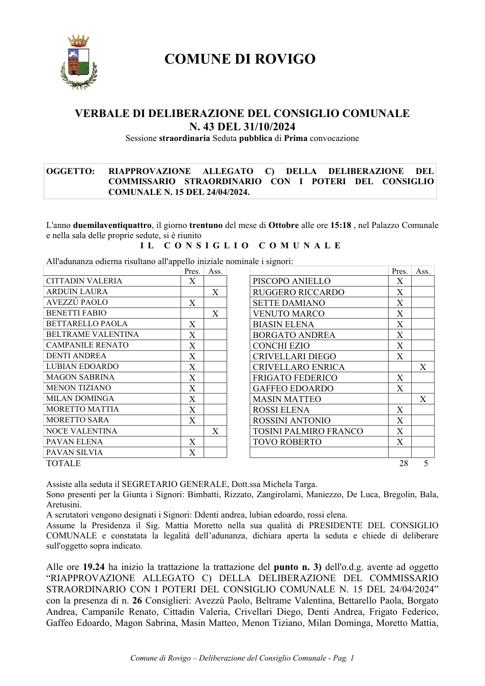Pagina 1 del documento