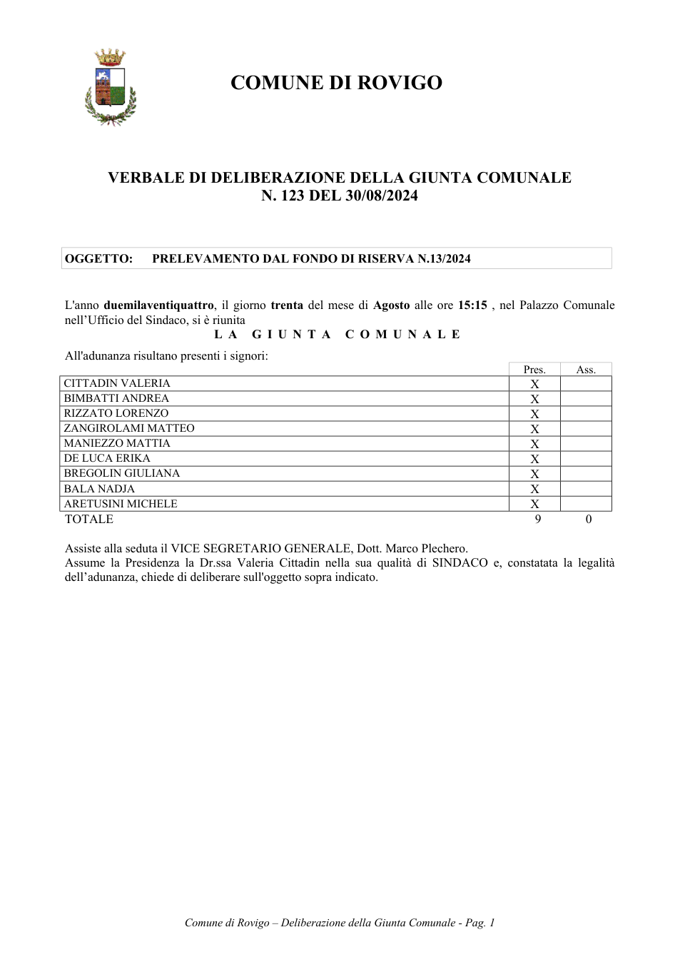 Pagina 1 del documento