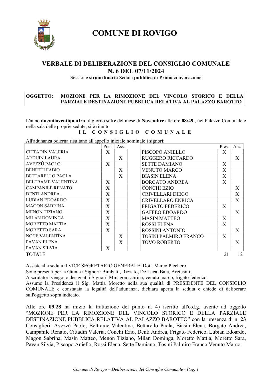 Pagina 1 del documento