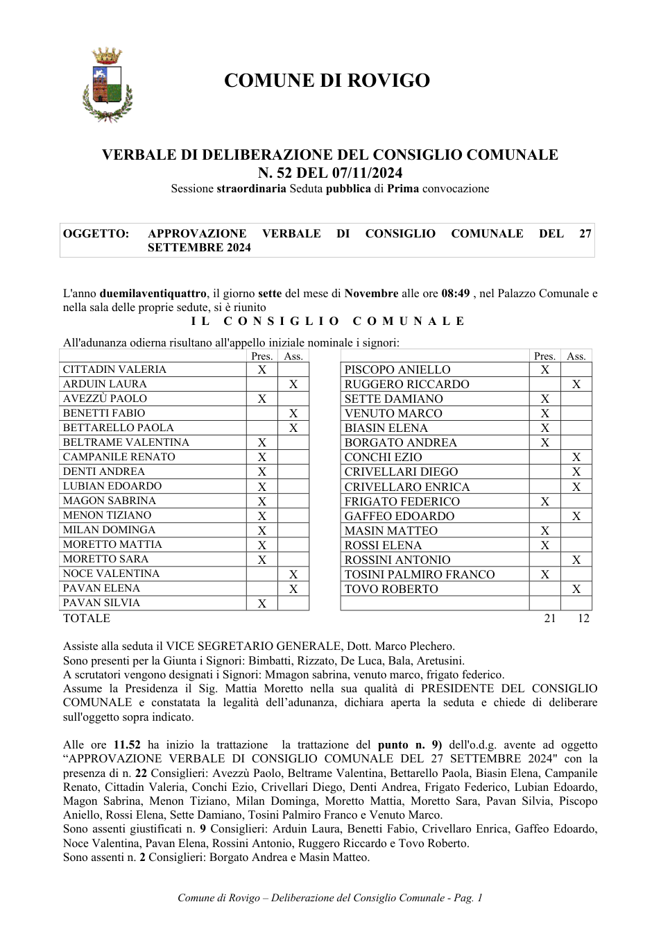 Pagina 1 del documento