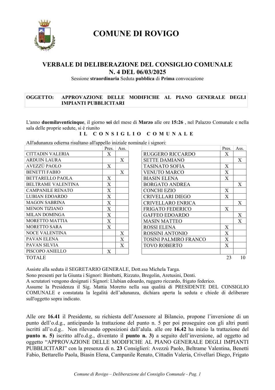 Pagina 1 del documento
