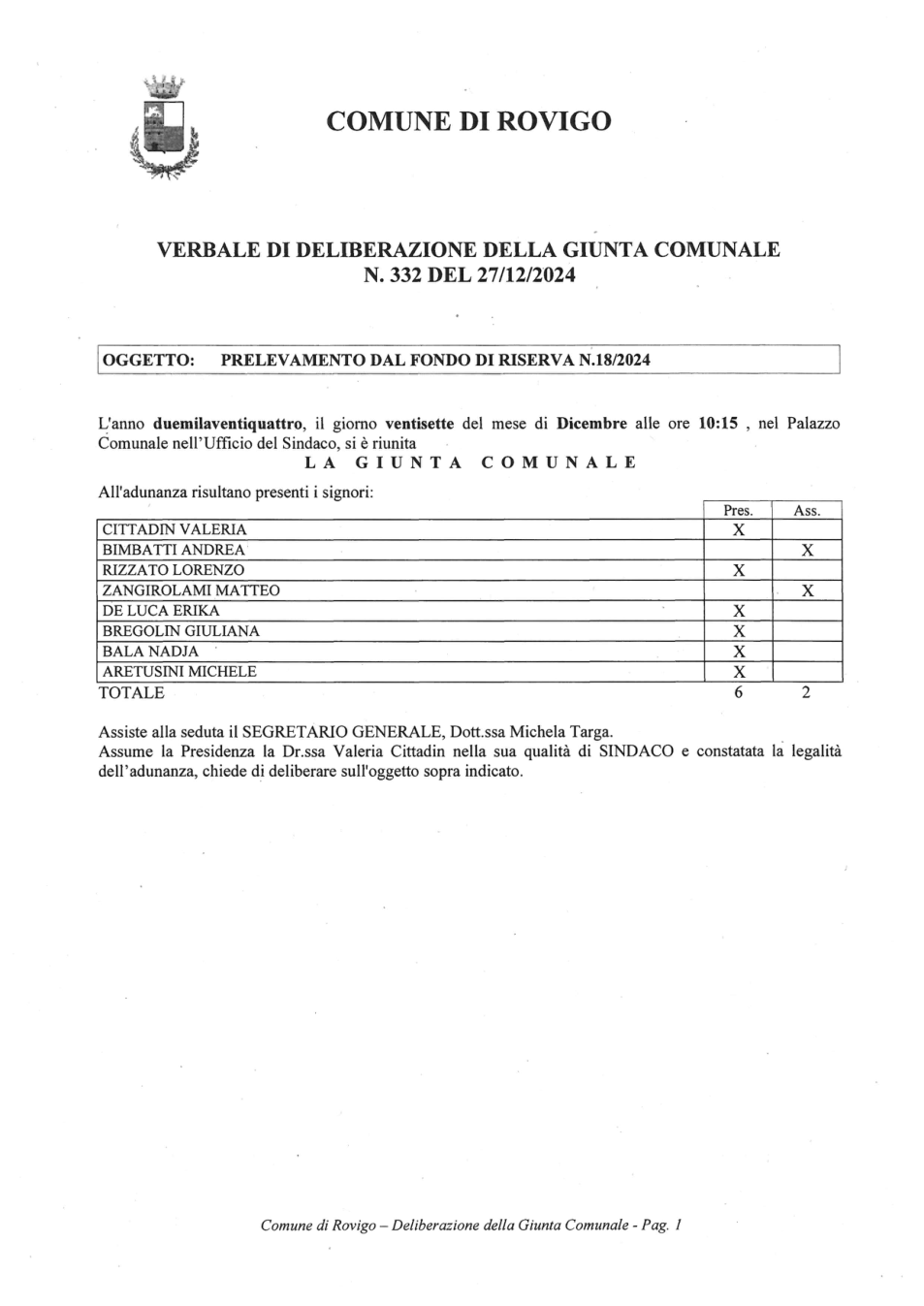 Pagina 1 del documento