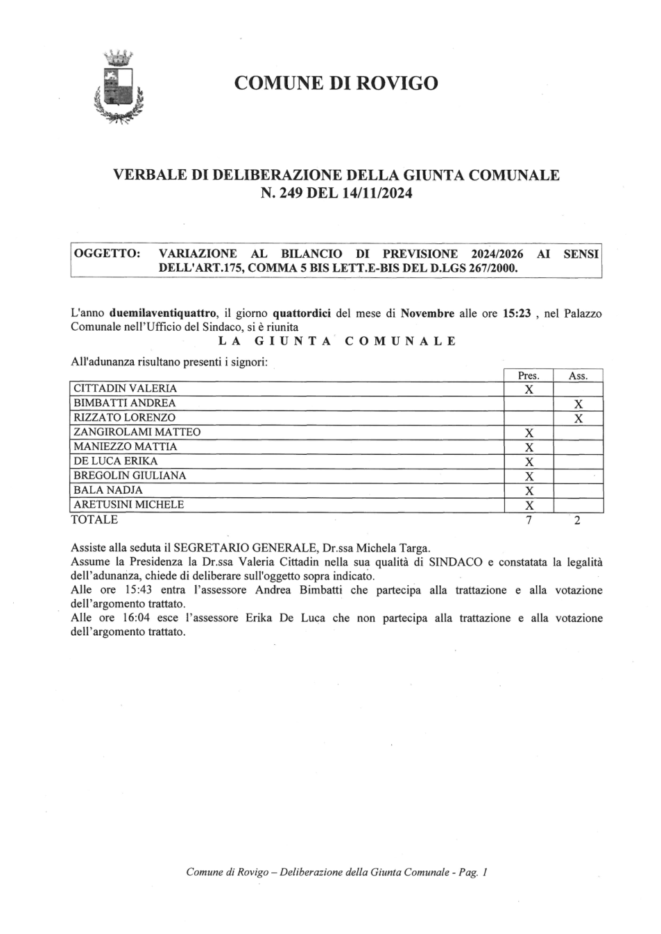 Pagina 1 del documento