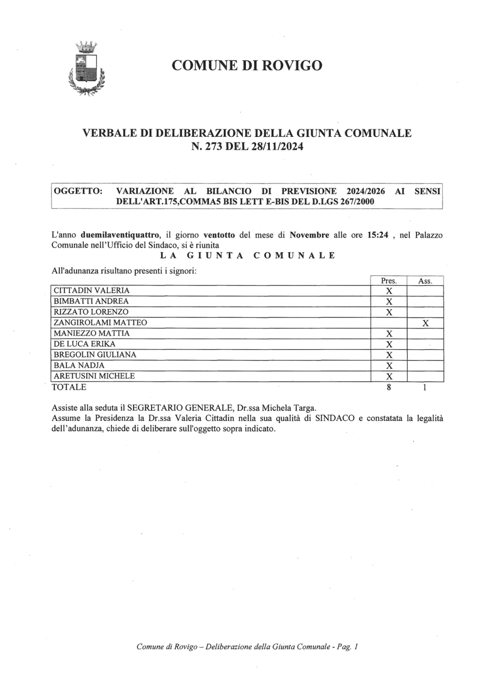 Pagina 1 del documento