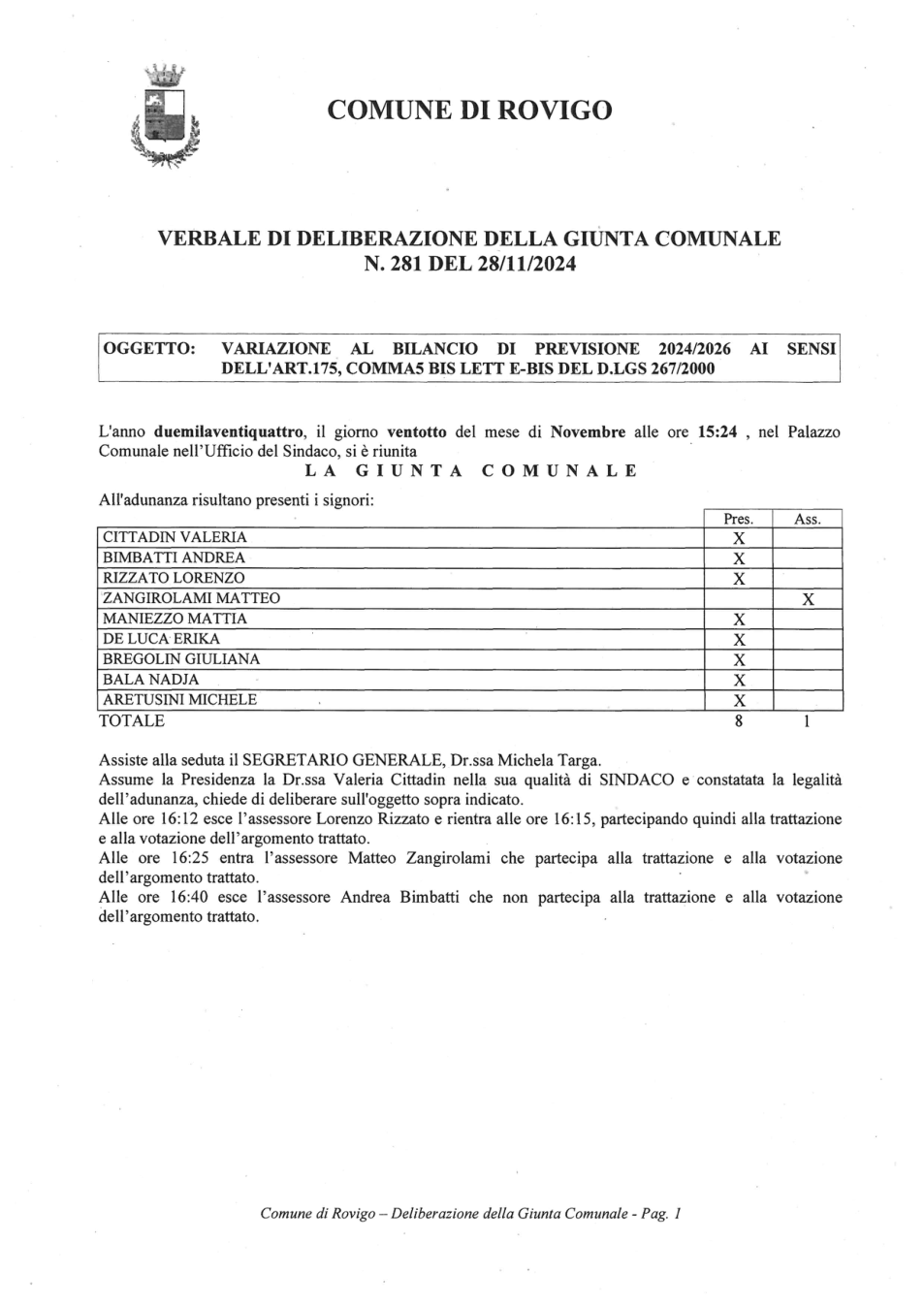 Pagina 1 del documento