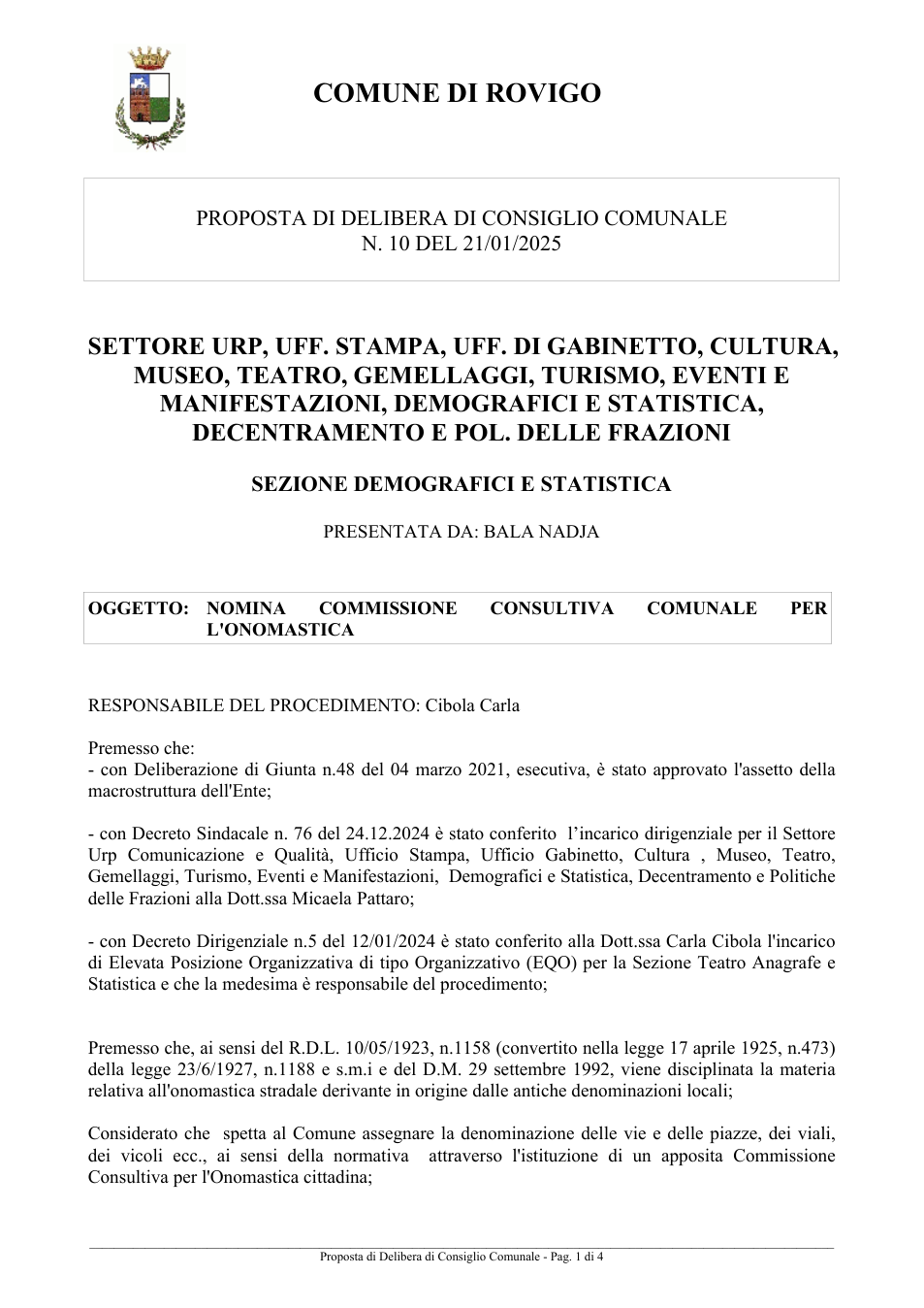 Pagina 1 del documento