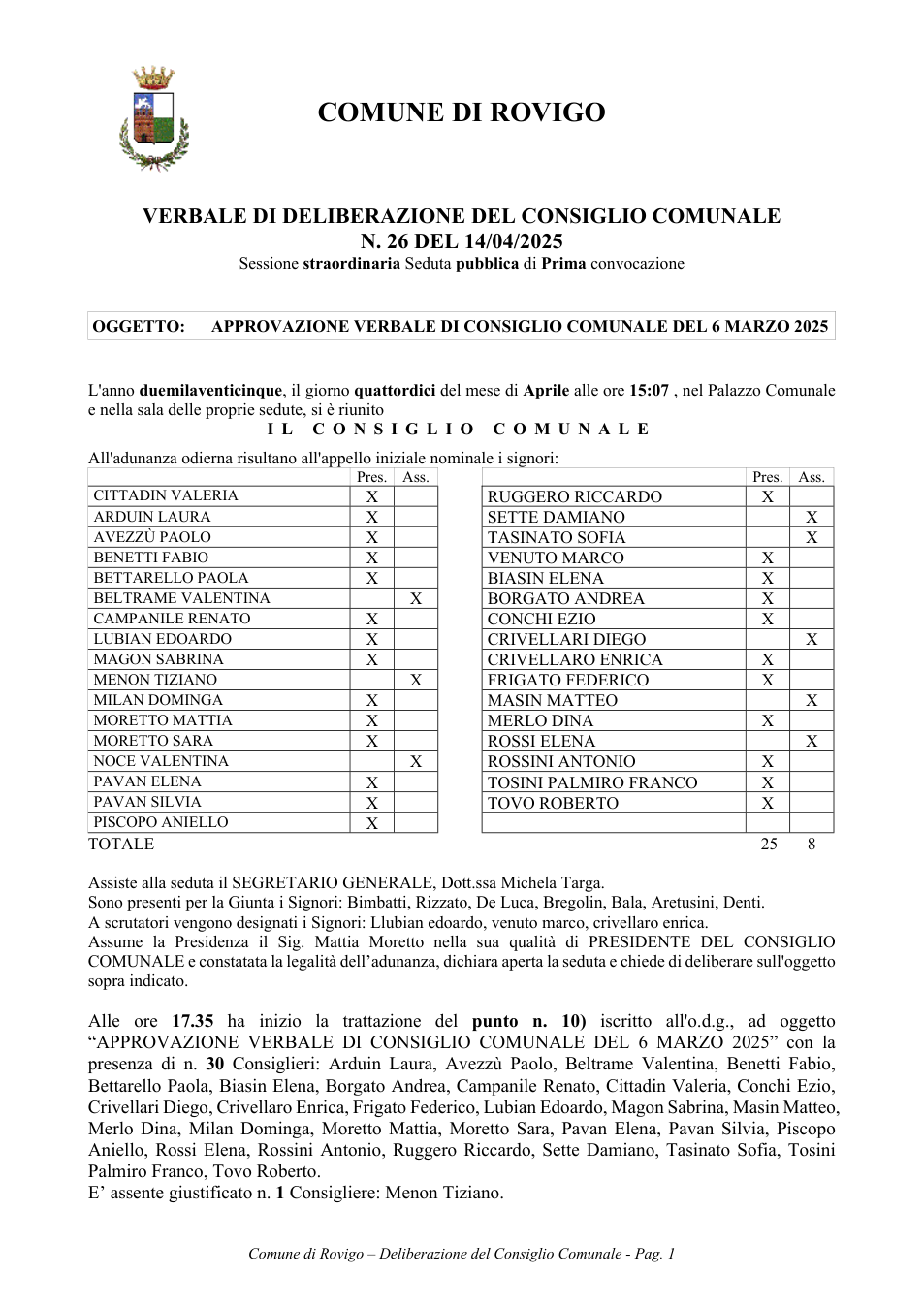 Pagina 1 del documento