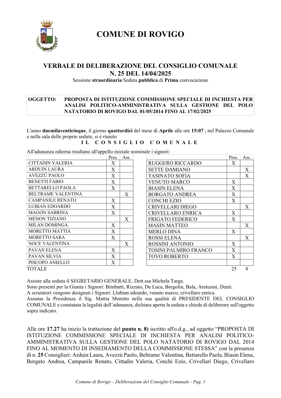 Pagina 1 del documento