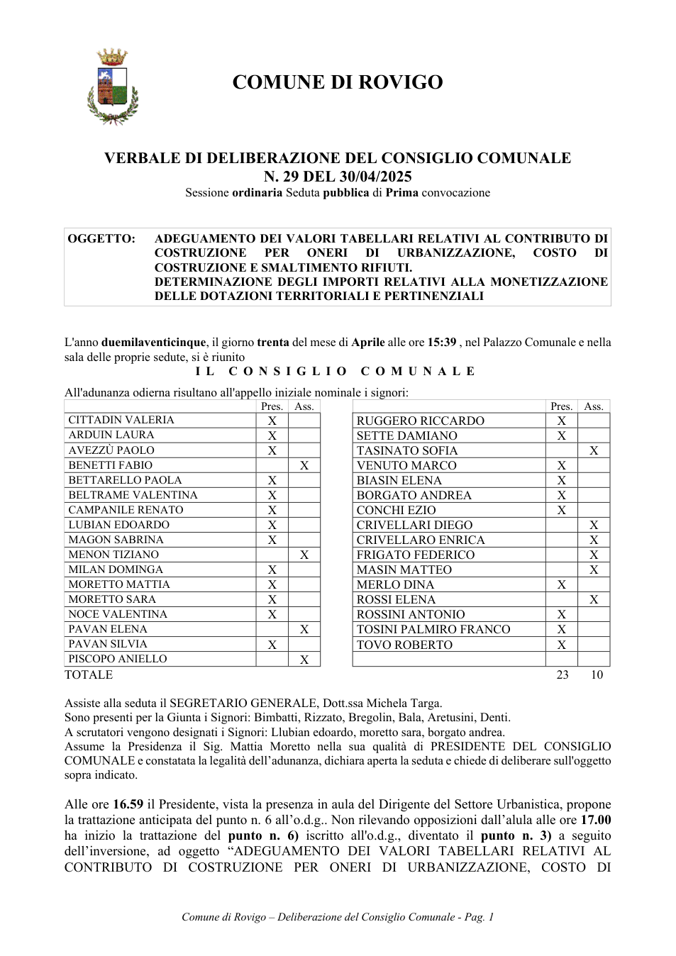 Pagina 1 del documento