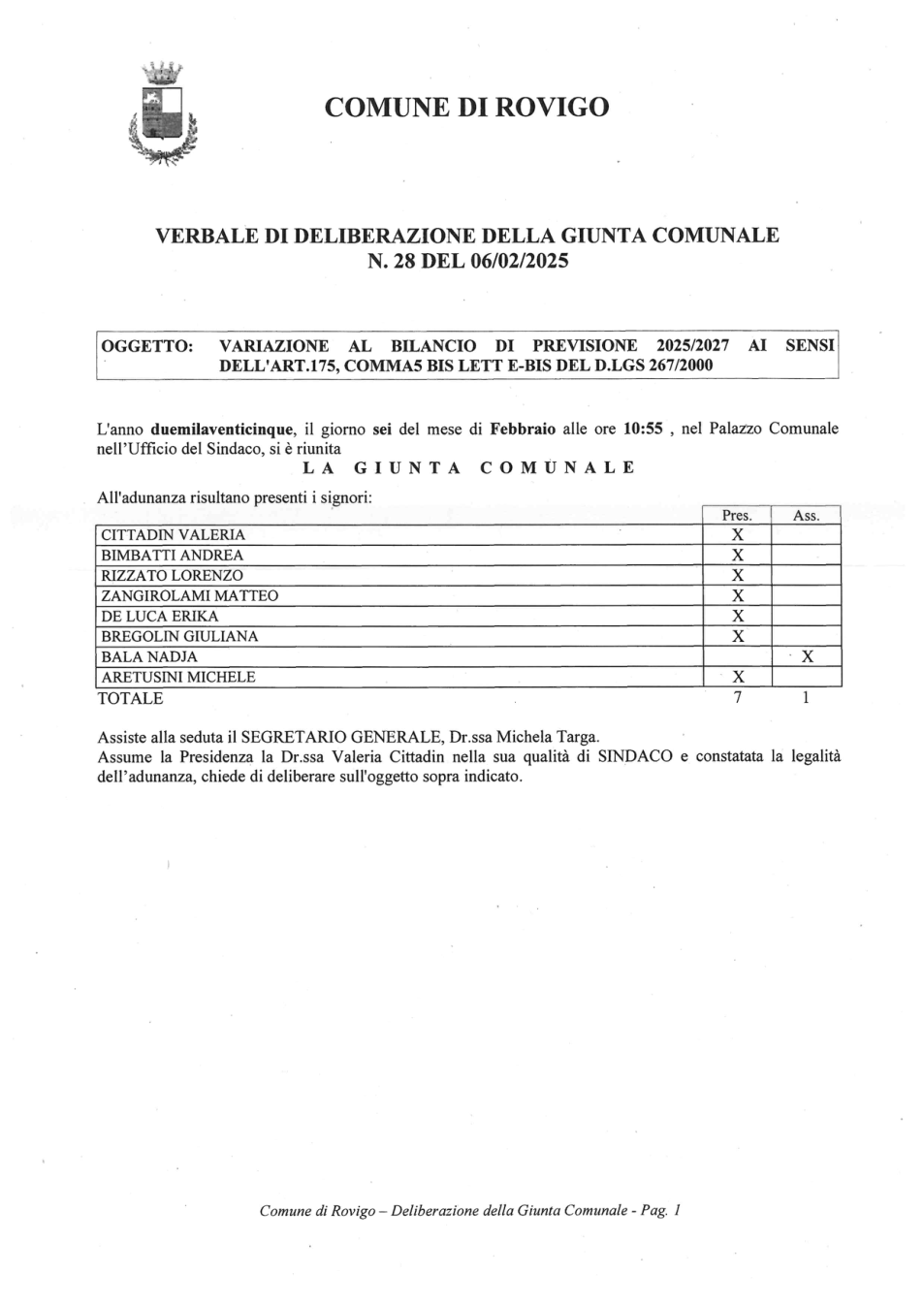 Pagina 1 del documento