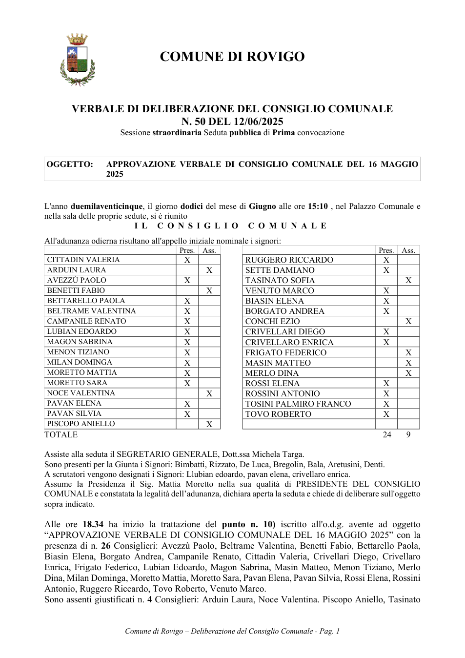 Pagina 1 del documento