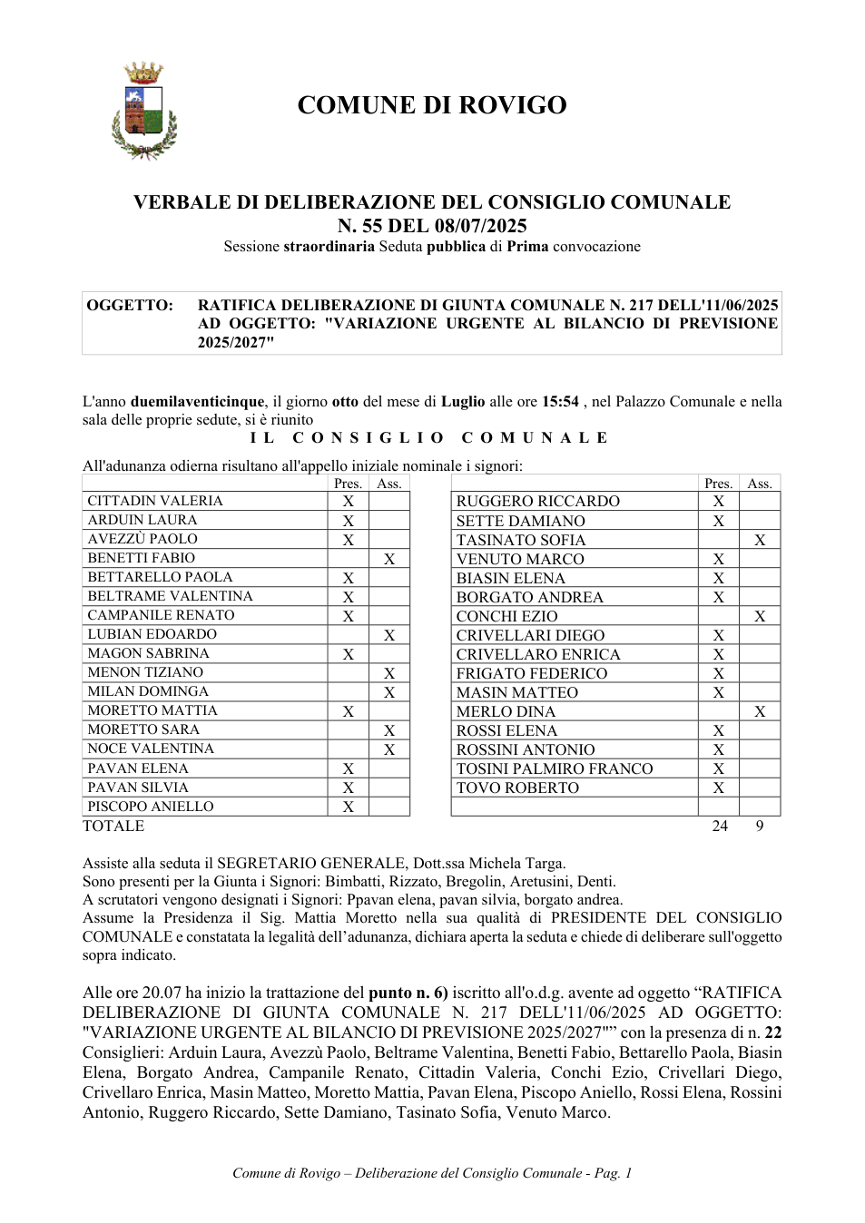 Pagina 1 del documento