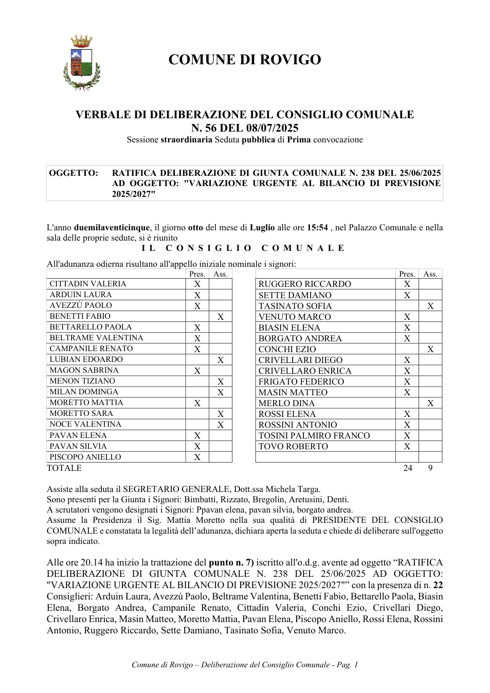 Pagina 1 del documento