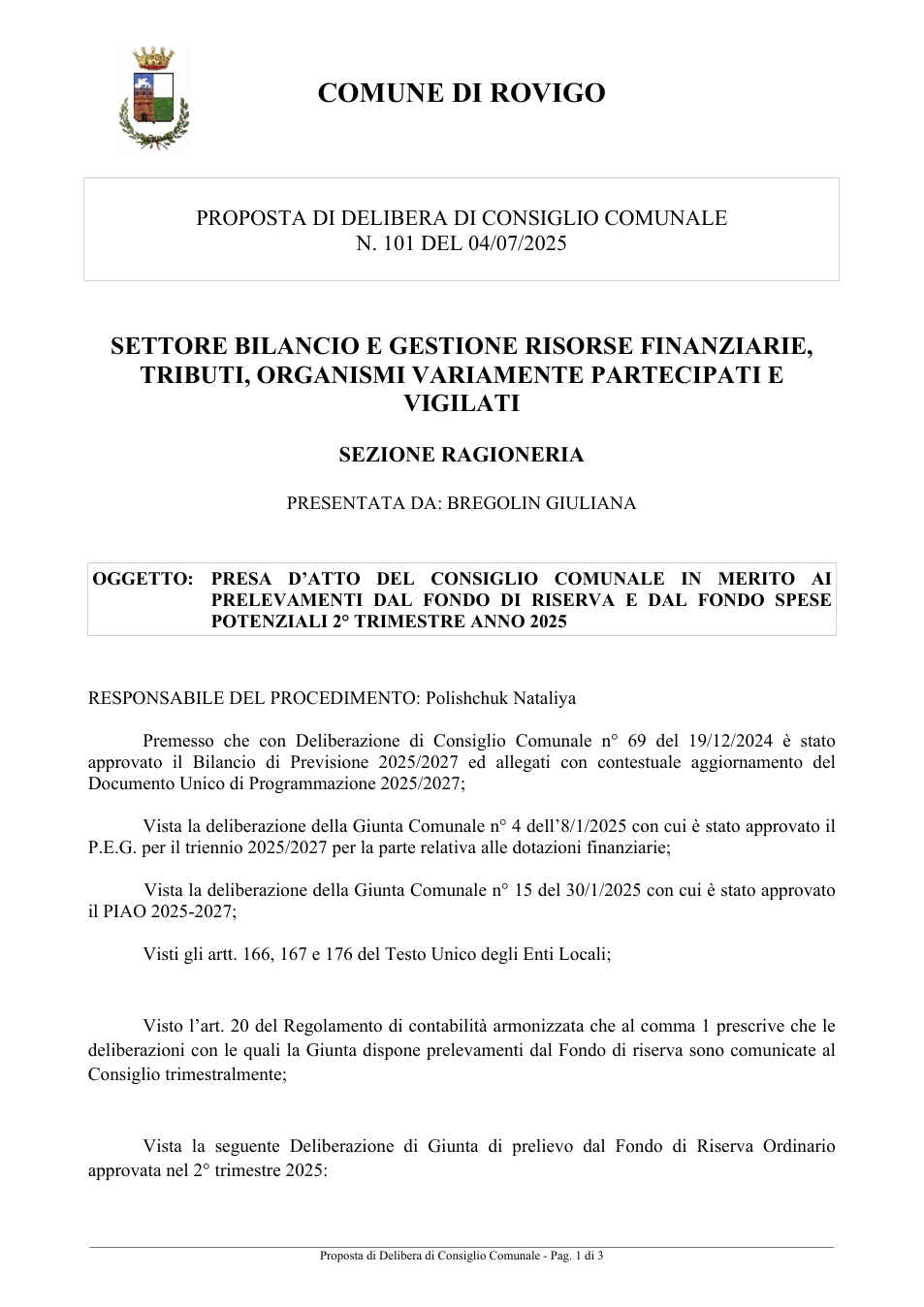 Pagina 1 del documento