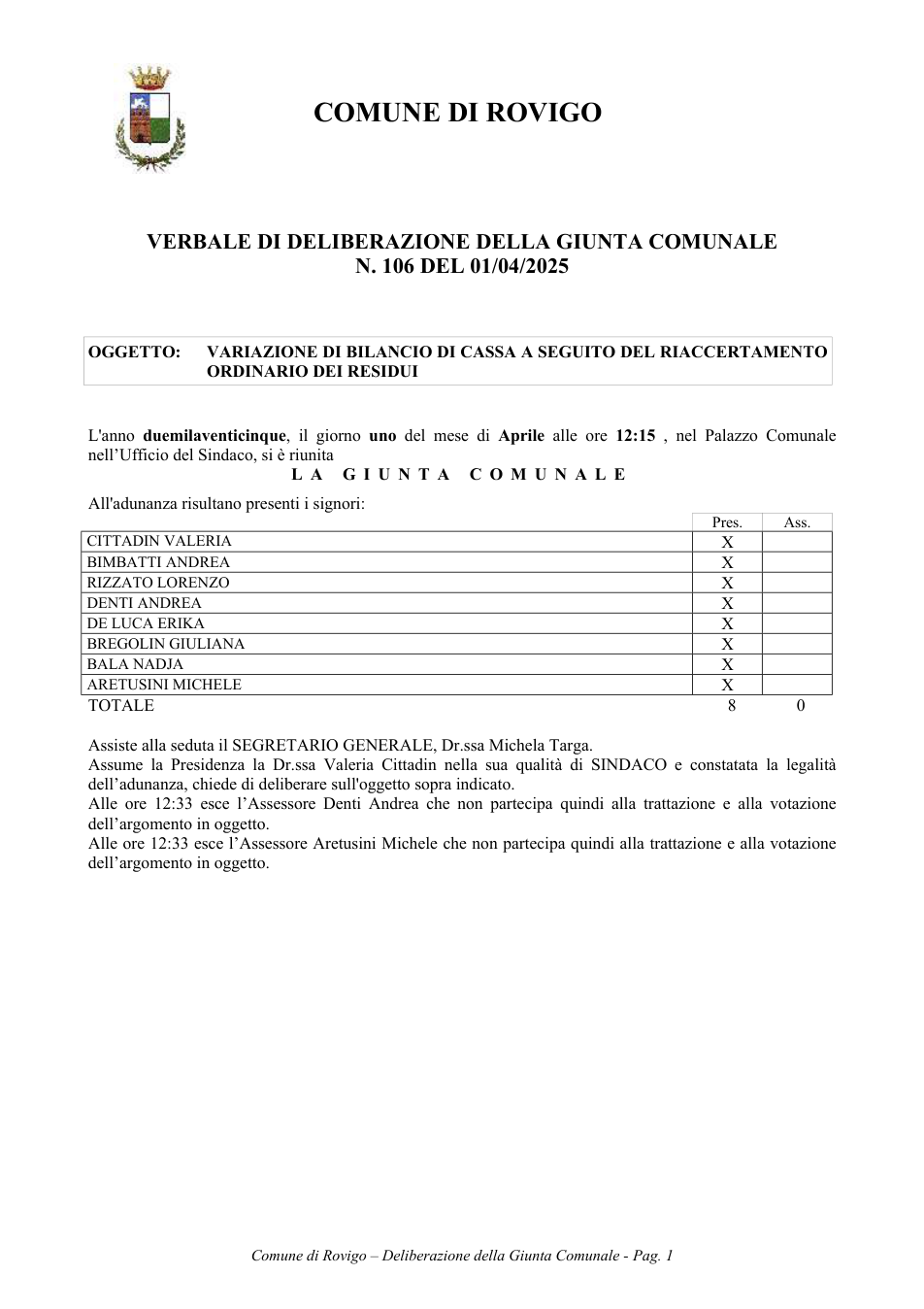 Pagina 1 del documento