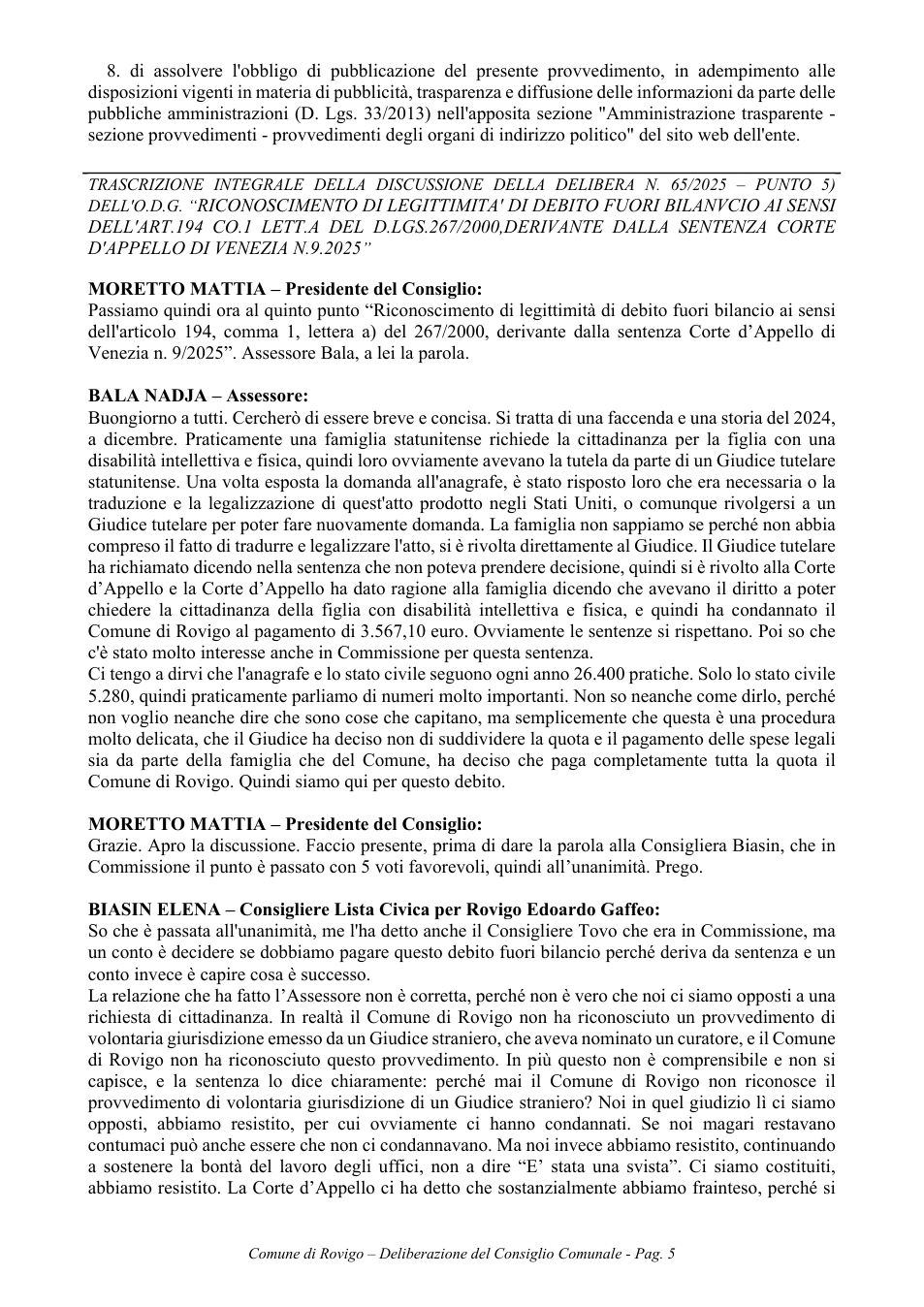 Pagina 5 del documento