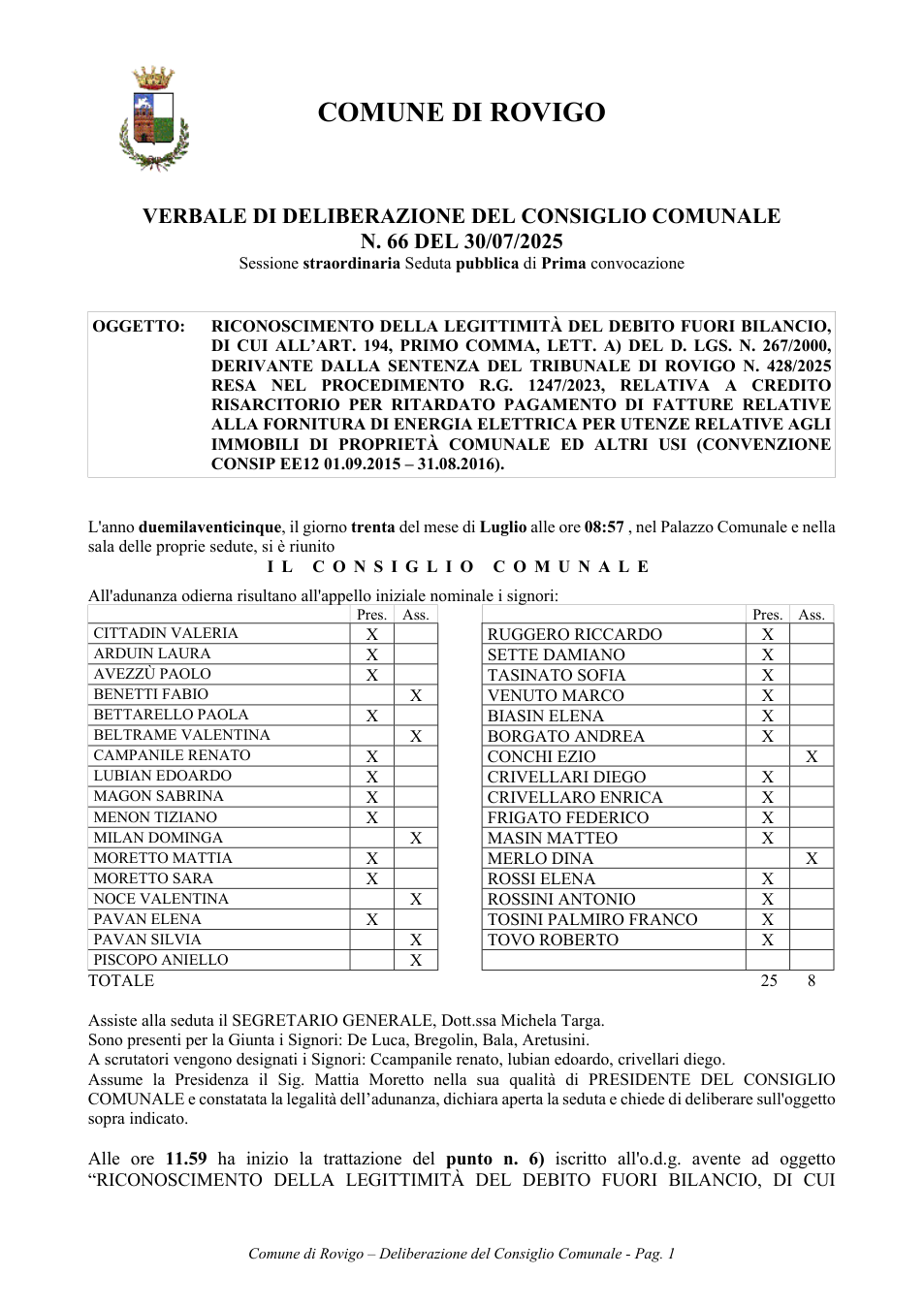 Pagina 1 del documento
