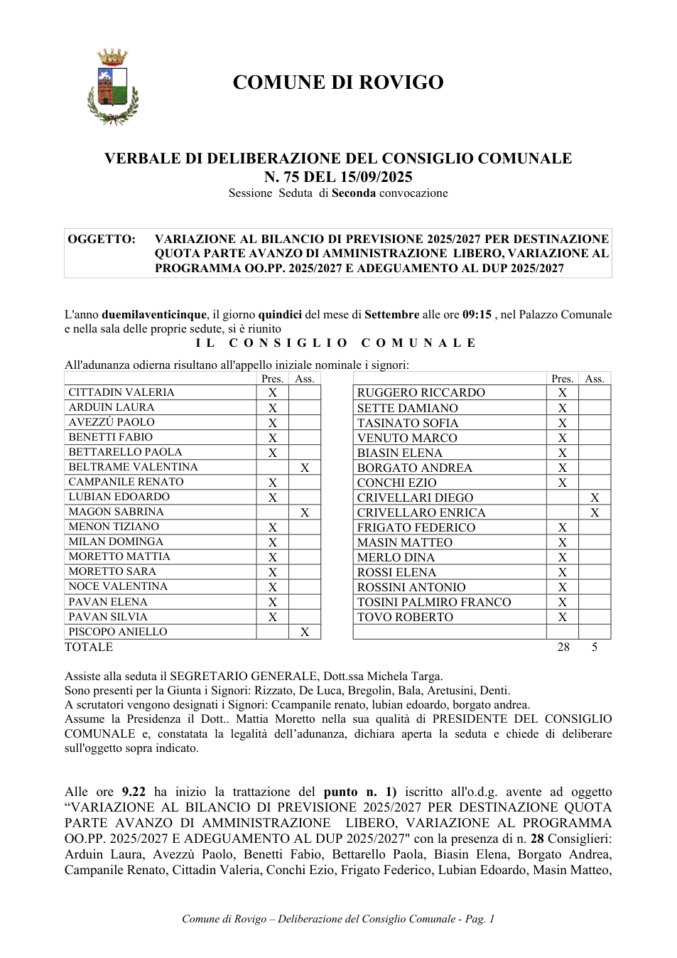Pagina 1 del documento