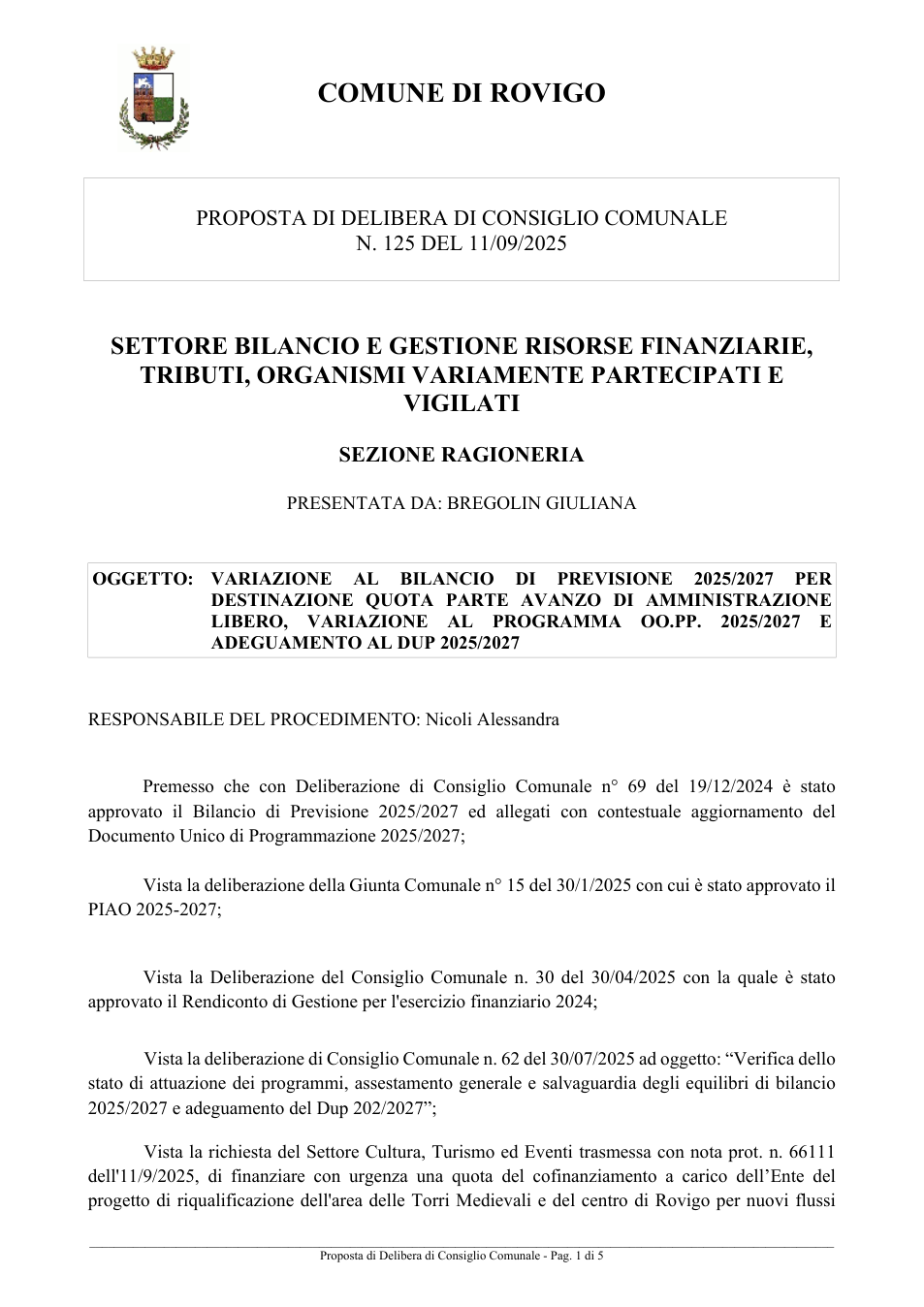 Pagina 1 del documento