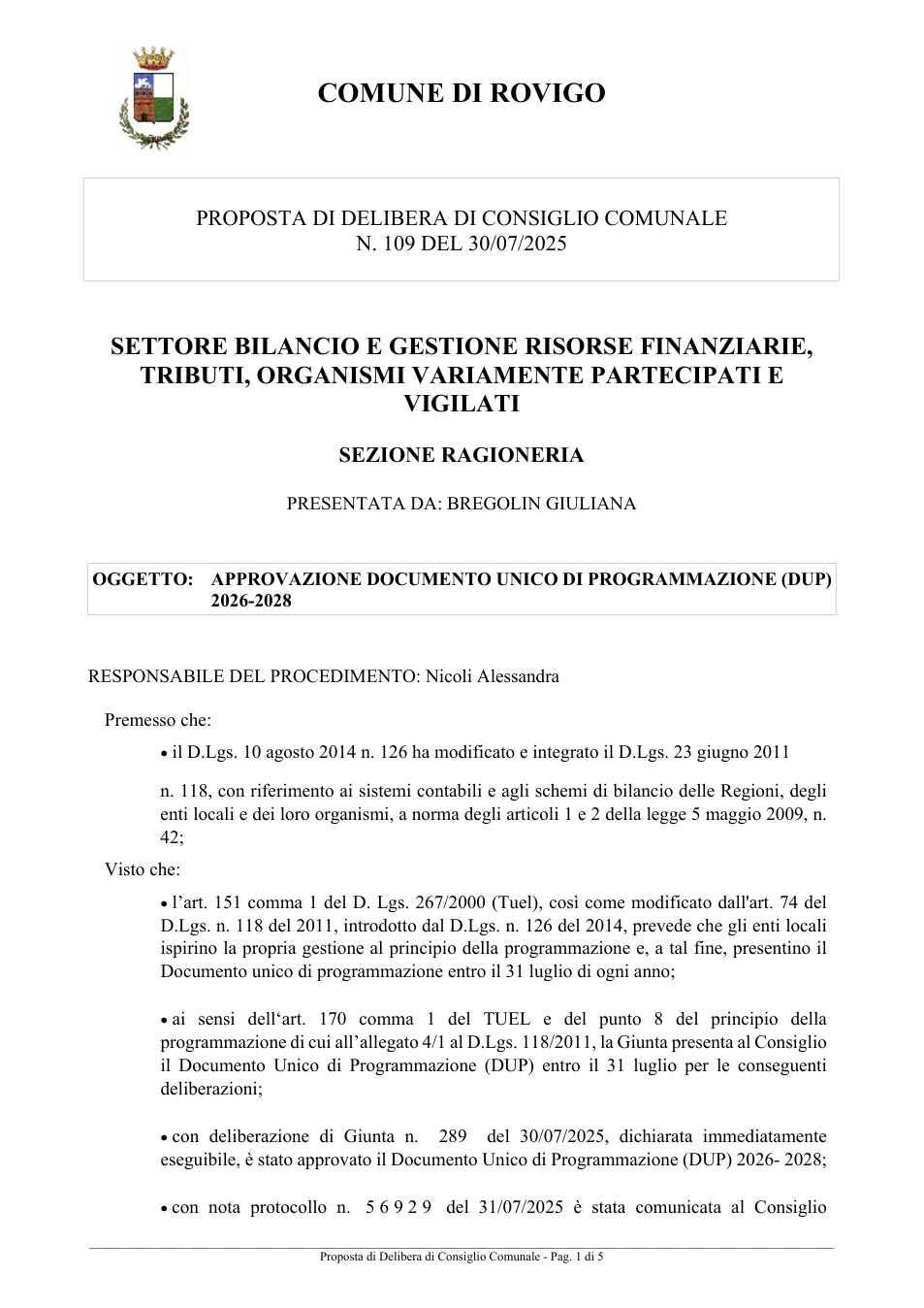 Pagina 1 del documento