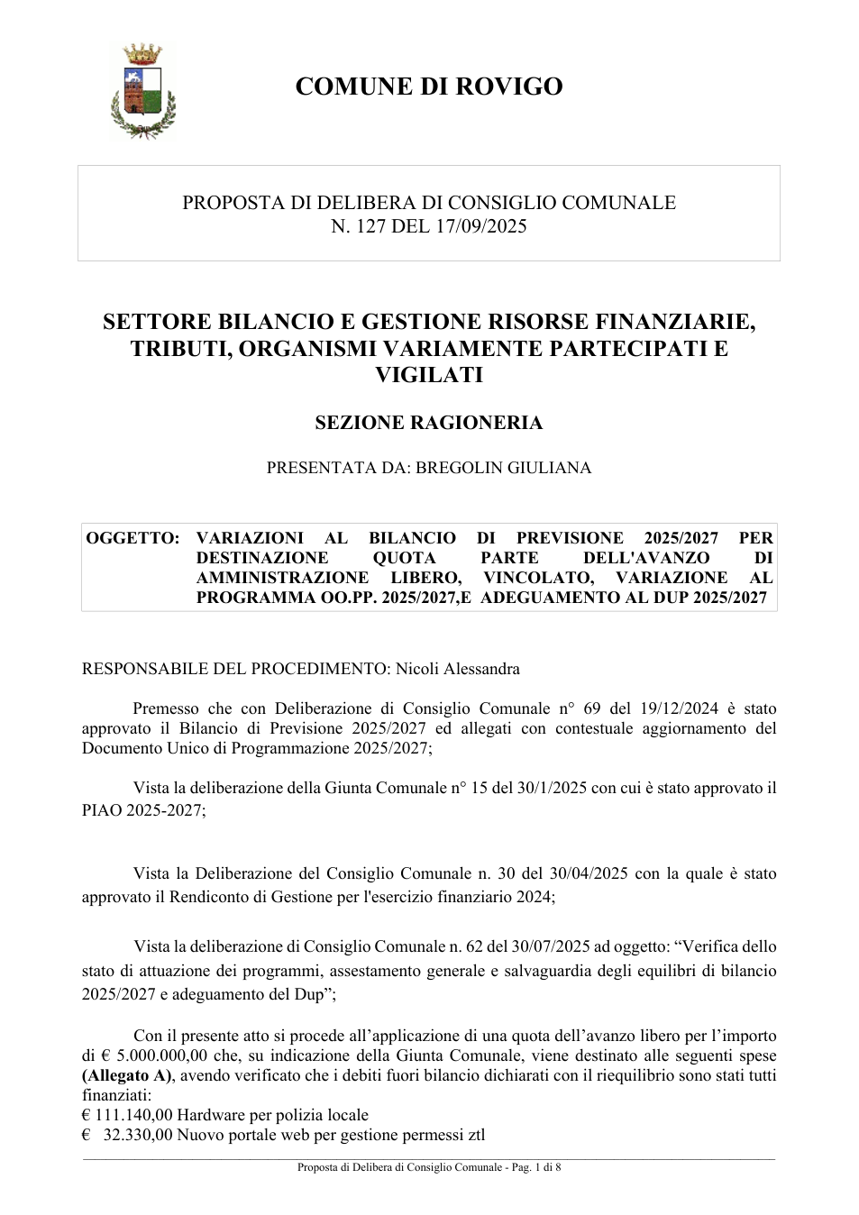 Pagina 1 del documento