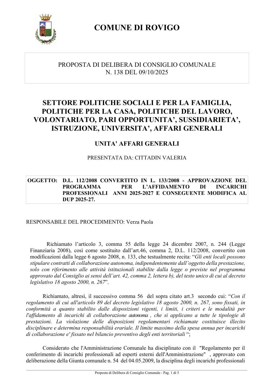 Pagina 1 del documento