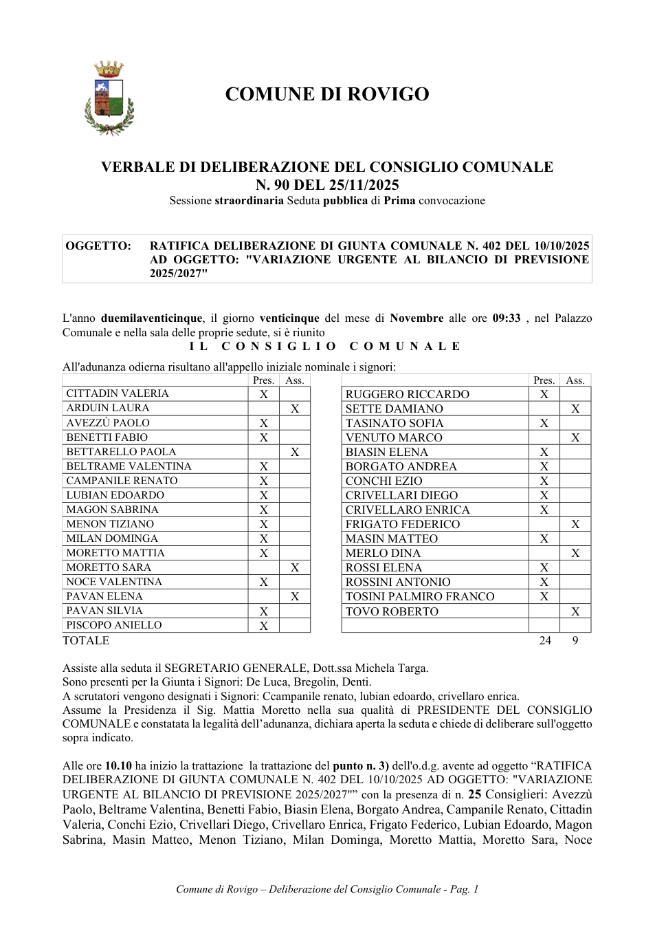 Pagina 1 del documento