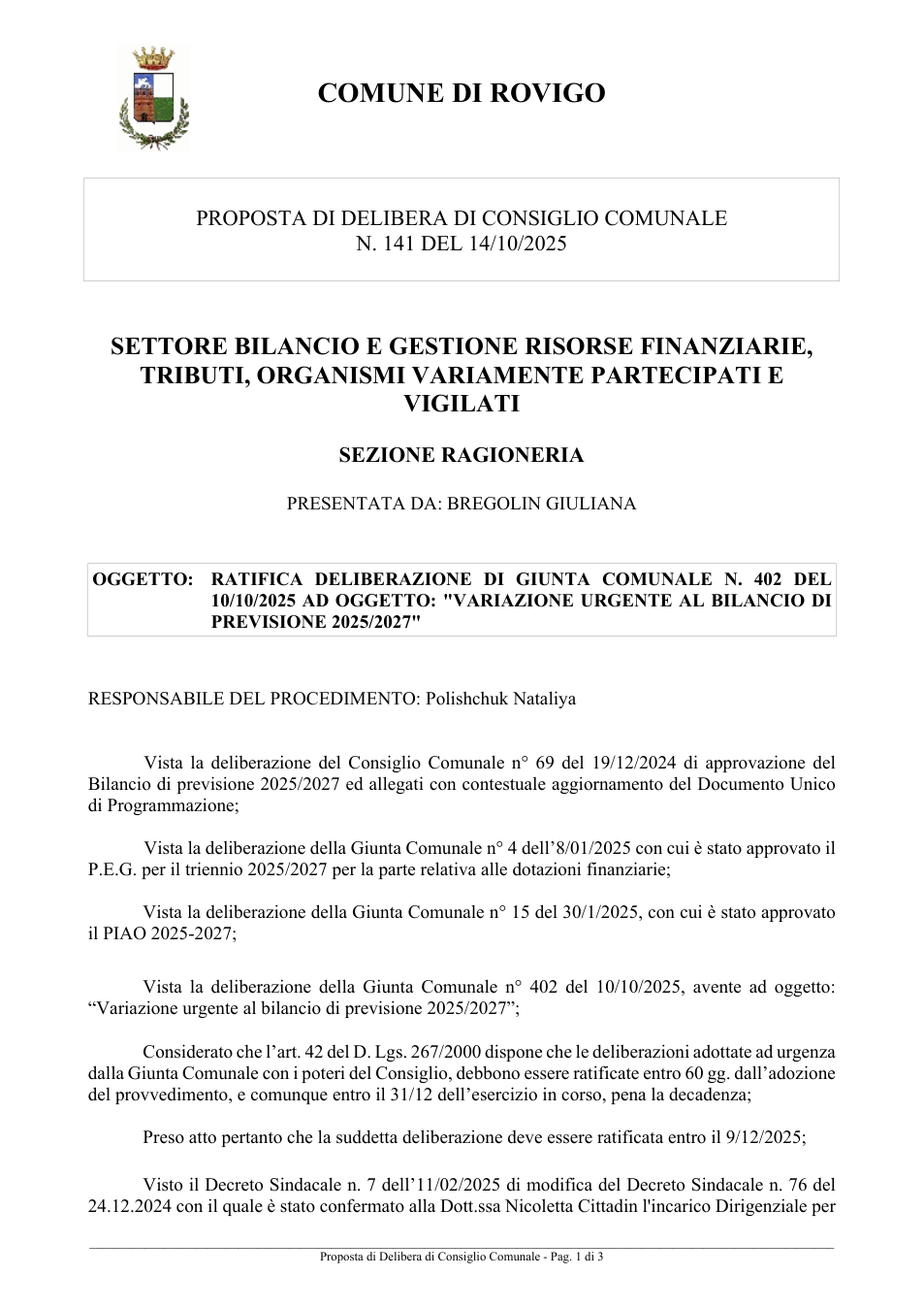 Pagina 1 del documento