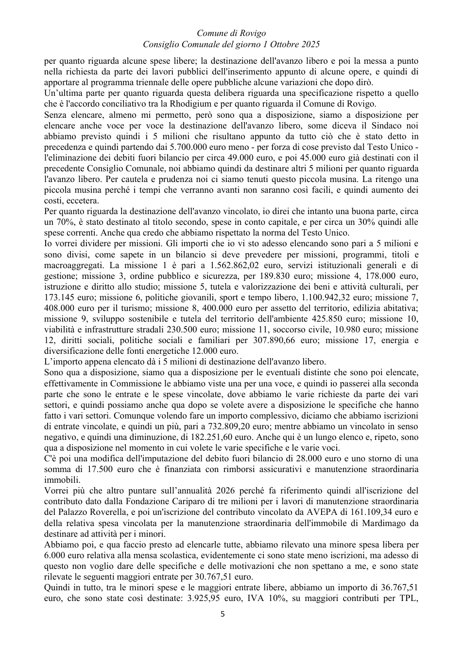 Pagina 5 del documento